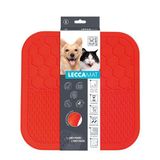 M-Pets Lecca 30x30 cm L Kırmızı Kedi ve Köpekler İçin Yavaş Beslenme Ödül Matı