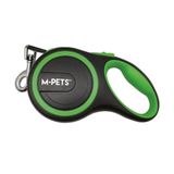 M-Pets Liberty Yeşil Medium 5 m Şerit Otomatik Köpek Gezdirme Kayışı