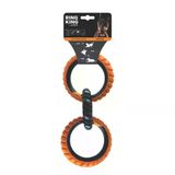 M-PETS M-PETS RING KING KÖPEK OYUNCAĞI TRIPLE ORANGE/BLACK