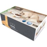 M-Pets Opera Bamboo Standlı Seramik Kedi Mama Kabı Beyaz 2X850 Ml