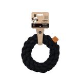 M-Pets Örgü Halka 18x18x5 cm Siyah Köpek Oyuncağı