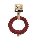 M-Pets Örgü Halka 25 cm Kırmızı Köpek Oyuncağı