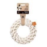 M-Pets Örgü Halka Köpek Oyuncağı 18x18x5cm (Beyaz)