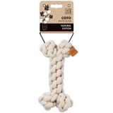 M-Pets Örgü Kemik 19x12x5 cm Beyaz Köpek Oyuncağı