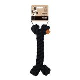 M-Pets Örgü Kemik 19x12x5 cm Siyah Köpek Oyuncağı