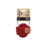 M-Pets Örgü Top 9.5 cm Kırmızı Köpek Oyuncağı