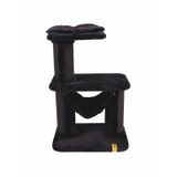 M-Pets Panther Premium Relax Kedi Tırmalama Tahtalı Kedi Ağacı 65x48x98cm (Siyah)