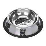 M-Pets Petjoy Cat Family Çelik 355 ml Kedi Mama Kabı