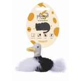 M-Pets Plume Catnipli Devekuşu 7x9x3 cm Beyaz Kedi Oyuncağı
