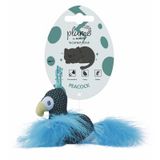 M-Pets Plume Peaock Catnipli Kedi Oyuncağı 7x9x3cm (Mavi)