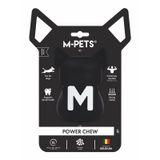 M-Pets Power Chew Kauçuk Köpek Ödül Oyuncağı 10,6x9,6x14,5cm (Siyah)