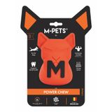 M-Pets Power Chew Kauçuk Köpek Ödül Oyuncağı 10,6x9,6x14,5cm (Turuncu)