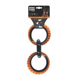 M-PETS RING KING KÖPEK OYUNCAĞI TRIPLE ORANGE/BLACK