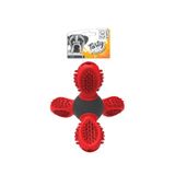 M-Pets Saturn Ödül Hazneli Kauçuk 14x13x12 cm Kırmızı Köpek Oyuncağı