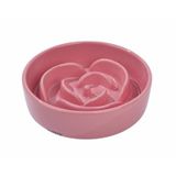 M-Pets Serene Rose 300 ml Pembe Seramik Yavaş Beslenme Mama Kabı