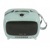 M-Pets Sixties Televizyon Şeklinde Turkuaz 44.7x26.6x38.4 cm Kedi Taşıma Çantası