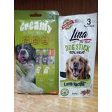 M-Pets Ton Balıklı&Deniz Taraklı Köpek Ödülü 4X15gr+2 Paket ( 6 Adet) Lina Tahılsız Mini Irk Kuzulu Köpek Ödül Stick