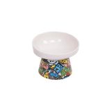 M-Pets Urban Style 10.5x10.6x8 cm 150 ml Kediler İçin Seramik Mama ve Su Kabı