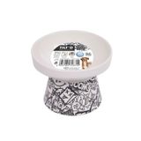 M-Pets Urban Style 12x12.5x9.5 cm 250 ml Kedi ve Köpekler İçin Seramik Mama ve Su Kabı