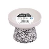 M-Pets Urban Style 14.5x14.5x11.5 cm 350 ml Kedi ve Köpekler İçin Seramik Mama ve Su Kabı