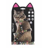 M-Pets Urban Style Graffiti Kedi Göğüs Tasması Seti 120cm