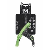 M-Pets Urban Style Norwegian Köpek Göğüs Tasması 33-60cm (Siyah-Beyaz) [S]