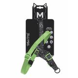 M-Pets Urban Style Norwegian Köpek Göğüs Tasması 38-80cm (Siyah-Beyaz) [M]