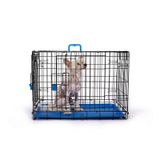 M-PETS VOYAGER KÖPEK KAFESİ 2 KAPILI (S) MAVİ 61X46X48CM