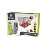 M-PETS VOYAGER KÖPEK KAFESİ 2 KAPILI (XL) KIRMIZI 106X71X76CM