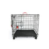M-Pets Voyager Tekerlekli 2 Kapılı 91x58x63 cm L Siyah Köpek Kafesi