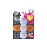 M-Pets Yummy Cross Et Aromalı Kauçuk 12.8x12.8x2.6 cm Köpek Oyuncağı