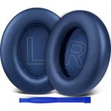 M.TK Moveteck Anker Soundcore Q20 / Q20+ / Q20I / Q20BT Life 2 ile Uyumlu Kulaklık Pedi Kulaklık Süngeri + Takma Aparatı Set - Lacivert
