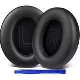 M.TK Moveteck Anker Soundcore Q20 / Q20+ / Q20I / Q20BT Life 2 ile Uyumlu Kulaklık Pedi Kulaklık Süngeri + Takma Aparatı Set - Siyah