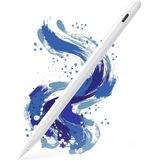 M.TK Moveteck Apple Ipad 9.nesil 10.2 Pen Manyetik Avuç Reddetmeli Stylus Dokunmatik Şarjlı Akıllı Tablet Kalem Palm Rejection Digital Apple Pencil - Beyaz