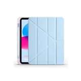 M.TK moveteck Apple iPad Air 11 inç M2 Çip 2024 Kılıf Kalem Şarj Bölmeli Stand Kapak A2902 A2903 A2904 (Uyumlu), Mavi, Tek Ebat, Mars-AİR1124-MAVİ