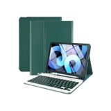 M.TK moveteck Apple İpad Air 4 ve 5 Nesil 10.9 inç Tablet Klavyeli Kılıf Bluetooth Kalem Bölmeli Stand Manyetik, koyu yeşil, Tek Ebat, KLAVYEAİR4KOYUYEŞİL