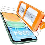 M.TK Moveteck Apple iPhone 11 Uygulama Aparatlı Tam Kapatan Temperli Ekran Koruyucu Kırılmaz Cam Magic Box - Şeffaf - iPhone 11 / iPhone XR