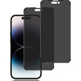 M.TK Moveteck Apple Iphone 14 Pro Max Uyumlu Hayalet Ekran Koruyucu Cam 5d Privacy Yandan Görünmez Gizlilik Sağlayan Ekran Koruyucu Camı Tam Kaplar - Siyah - İphone 14 Pro Max