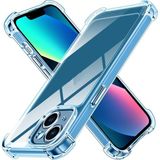 M.tk moveteck Apple iPhone 15 Plus Kılıf Köşe Korumalı Darbeye Dayanıklı Antişok Şeffaf Silikon Sert Pc Kapak