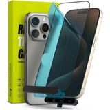 M.TK Moveteck Apple Iphone 15 Pro Max Ekran Koruyucu Cam 5d Şeffaf Tam Kapatan Otomatik Hizalama Aparatlı Kolay Kurulum Temper