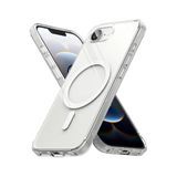 m.tk moveteck Apple iPhone 16e ile Uyumlu Magsafe Kablosuz Şarj Destekli Sert Silikon Şeffaf Kılıf