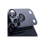 m.tk moveteck Apple iPhone 17 Pro Max Uyumlu Kamera Lens Koruyucu Metal Çerceveli Tam Kaplar Koruyucu Cam
