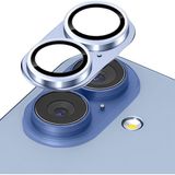 M.TK Moveteck Apple iPhone 17 Uyumlu Kamera Lens Koruyucu Metal Çerceveli Tam Kaplar Koruyucu Cam - Mavi