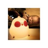 m.tk moveteck Çocuk Bebek Odası Gece Lambası, LED RGB Işıklı, Dokunmatik Silikon, Sarı, 9 x 13 cm
