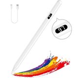 M.TK Moveteck Dokunmatik Dijital Kalem Tüm Cihazlar ile Uyumlu Tablet Kalemi Telefon Android Apple Windows Ios Samsung Honor Huawei iPad Yazı Çizim Pencil 18 Akıllı Tablet Kalemi - Beyaz - Universal Kalem