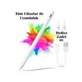 m.tk moveteck Dokunmatik Kalem, iOS Android Windows Uyumlu, Tablet Telefon iPad için Çizim Yazı Kalemi, Beyaz