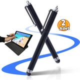 M.TK Moveteck Dokunmatik Kalem Tüm Cihazlara Uyumlu Ios Android Windows Tablet Telefon iPad Için Çizim Yazı Kalemi / 2ADET / A16 10. Nesil 11. Nesil - Siyah