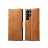 M.TK moveteck Galaxy S25 Ultra Kılıf 360 Tam Kaplar Deri Dokulu Kapaklı Cüzdan Standlı Kartvizitli Kopçalı Kapak, Kahverengi, Tek Ebat, TrendS-s25ultra-kahverengi