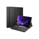 m.tk moveteck Galaxy Tab S10+ ile Uyumlu Klavyeli, Kalem Bölmeli, Bluetooth Özellikli Stand, Türkçe, Siyah