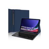 m.tk moveteck Galaxy Tab S10+ Plus 12.4"Uyumlu Klavyeli Kalem Bölmeli Bluetooth Özellikli Stand Türkçe SM-X820